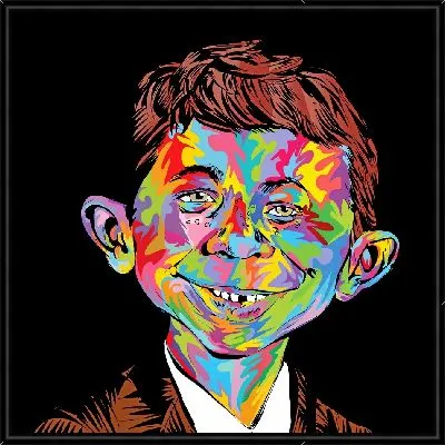 Редкозубый в стиле поп-арт