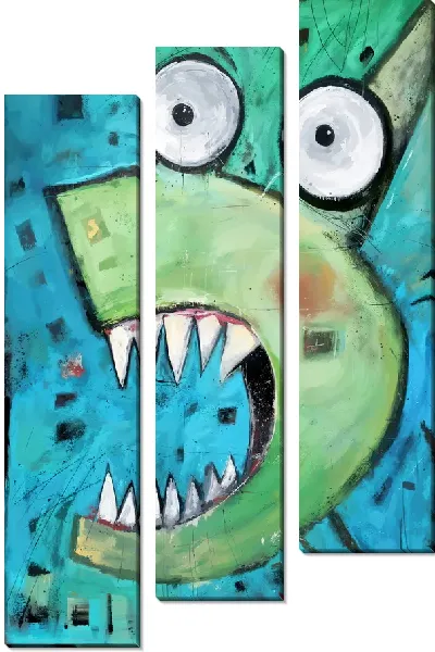 Модульная картина Острозубый заяц