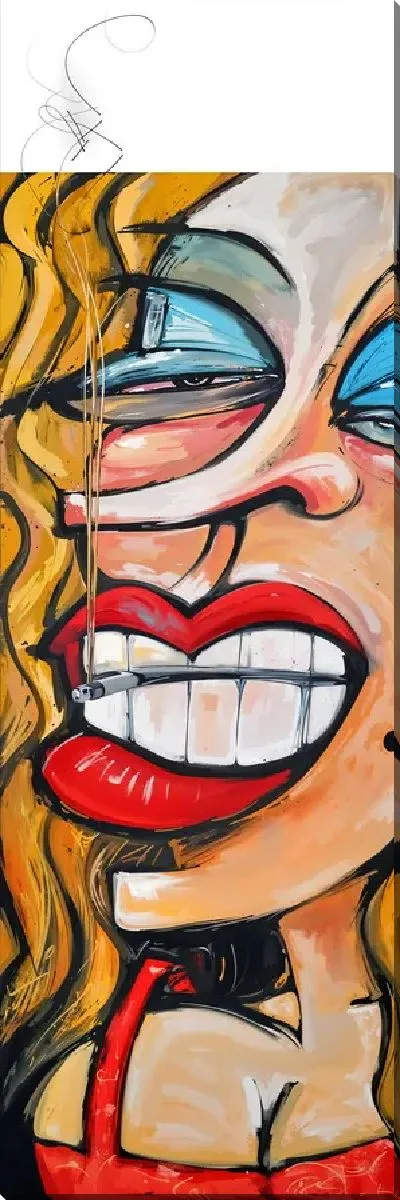 Постер Курящая дама