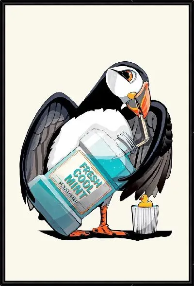 Картина Тупик чистит зубы