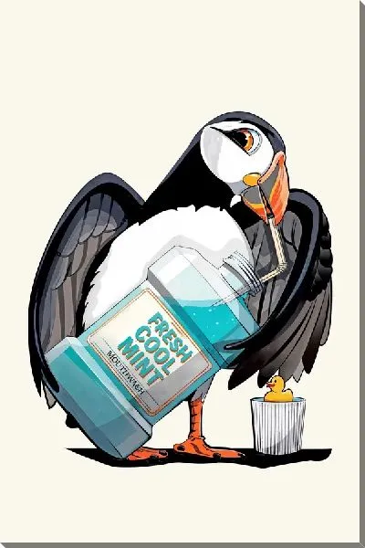 Постер Тупик чистит зубы