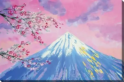 Гора Фудзияма и сакура