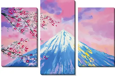 Гора Фудзияма и сакура