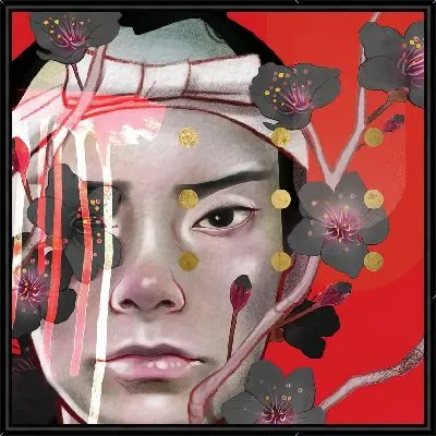 Японка и сакура