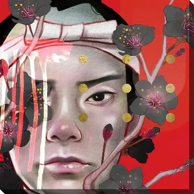 Японка и сакура