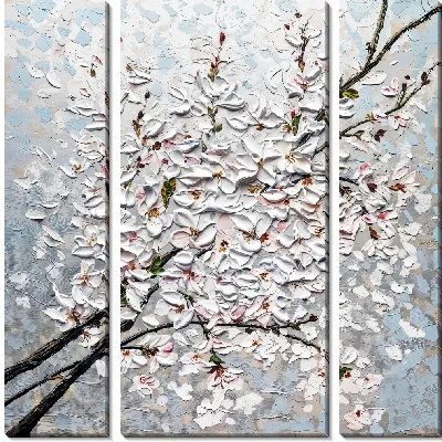 Модульная картина Объемная сакура