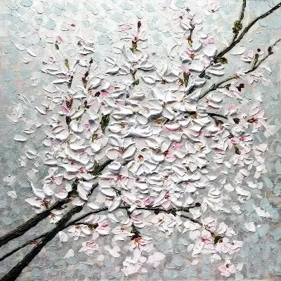 Плакат Объемная сакура