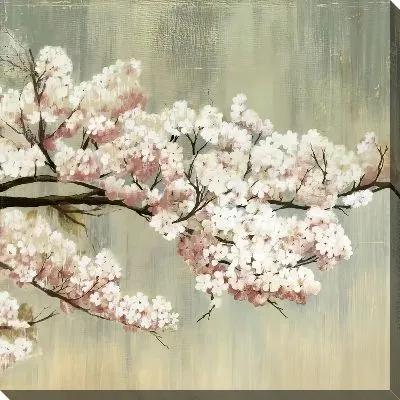 Постер Сакура на бежевом фоне