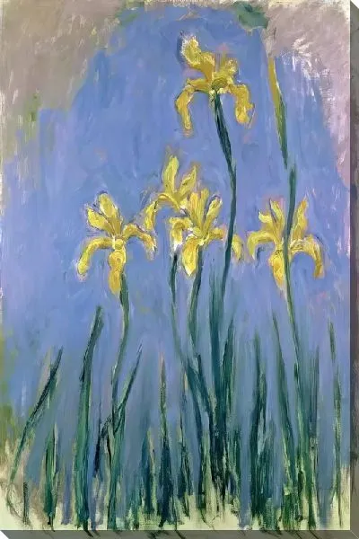 Картина маслом Желтые ирисы