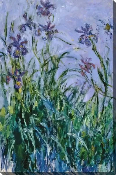 Картина маслом Фиолетовые ирисы