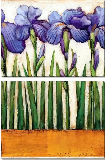 Модульная картина 3 ириса