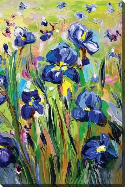 Картина маслом Прекрасные ирисы