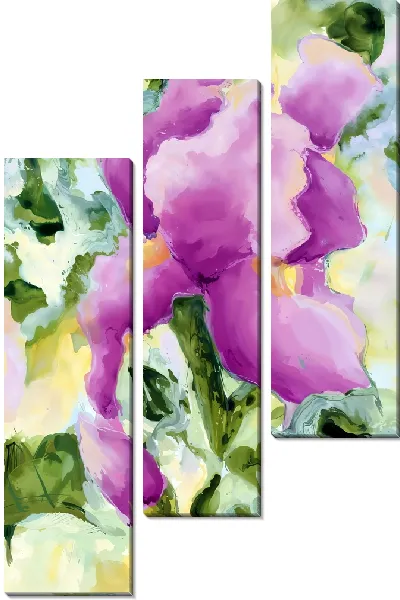 Модульная картина Фиолетовый ирис