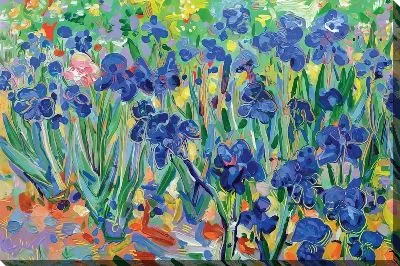 Картина маслом Распустившиеся ирисы