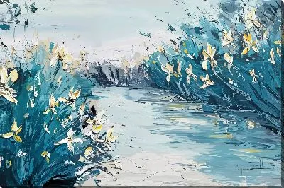 Картина маслом Тропинка между ирисами