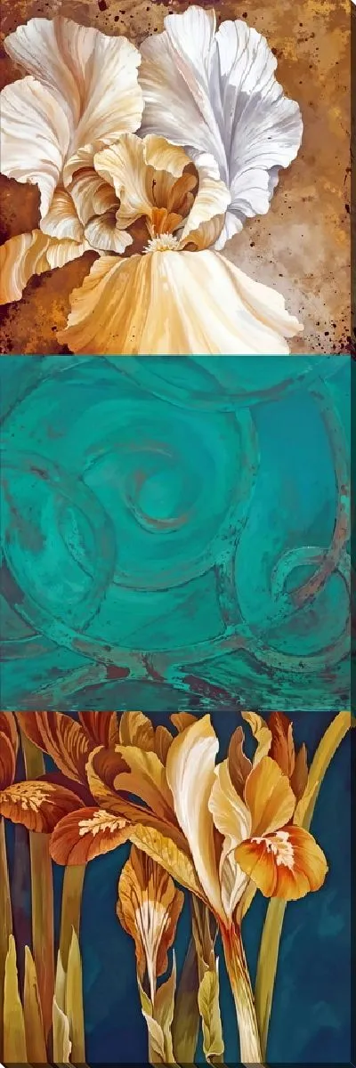 Картина маслом Композиция с ирисами №3