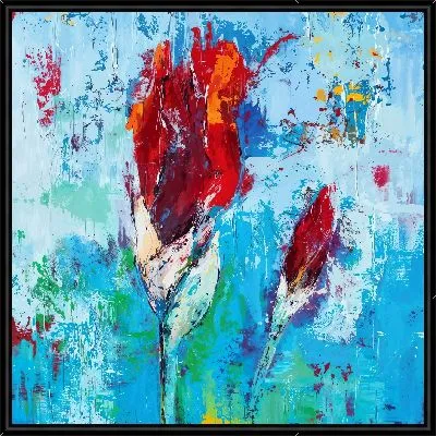 Картина Абстрактные ирисы №2