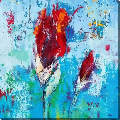 Постер Абстрактные ирисы №2