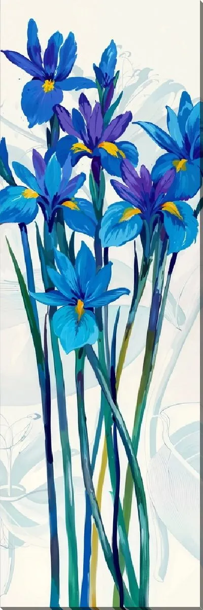 Картина маслом Композиция с ирисами №81