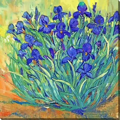 Картина маслом Композиция с ирисами №9