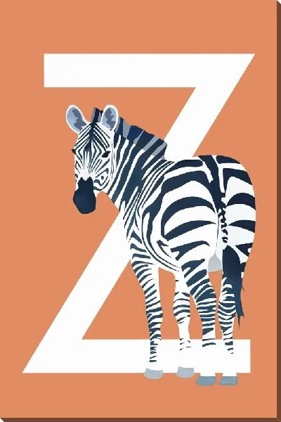 Картина маслом Z - зебра