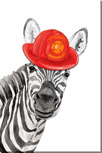Картина маслом Зебра в каске