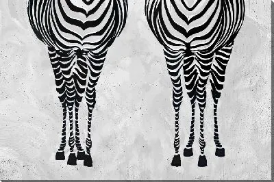 Картина маслом Две неполные зебры