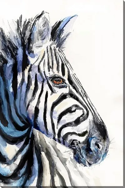 Картина маслом Полосатый взгляд зебры