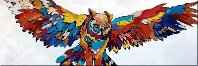 Картина маслом Полет совы