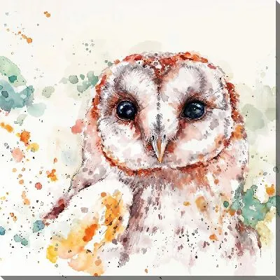 Картина маслом Совенок