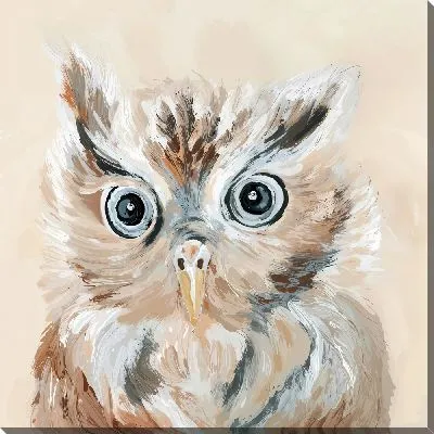 Картина маслом Удивленная сова