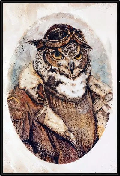 Картина Сова-летчик