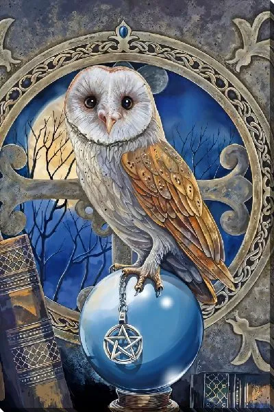Картина маслом Сова и колдовство