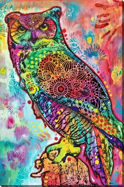 Картина маслом Поп-арт сова