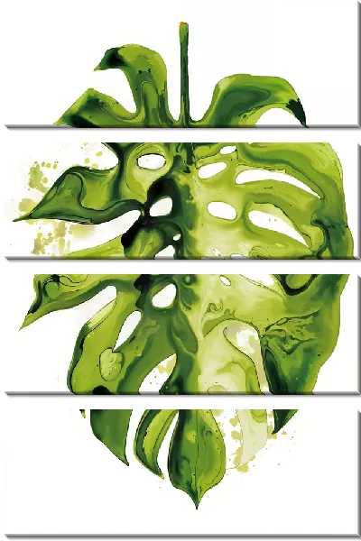 Модульная картина Лист монстеры