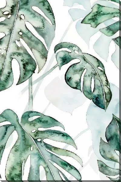 Картина маслом Монстера №3