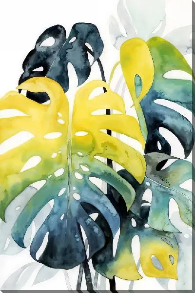 Картина маслом Композиция с монстерой №3