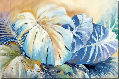 Картина маслом Композиция с монстерой №4