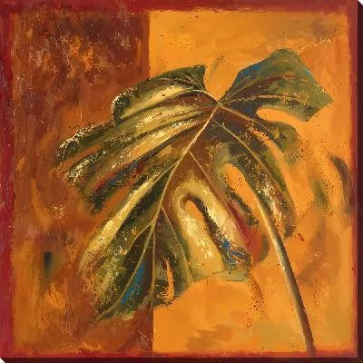 Картина маслом Винтажная композиция с монстерой