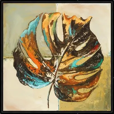 Винтажная композиция с монстерой №3