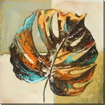 Винтажная композиция с монстерой №3