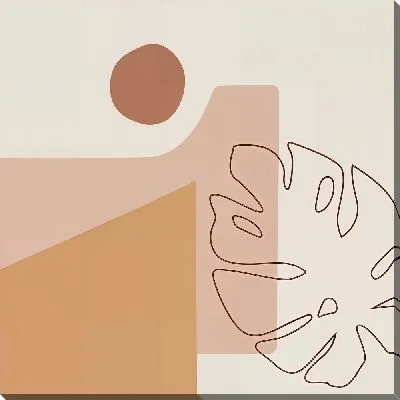 Картина маслом Композиция с монстерой №9