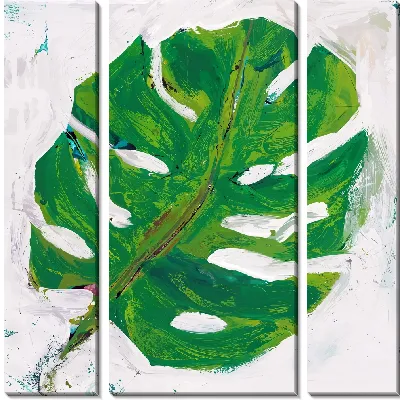 Модульная картина Лист монстеры №7