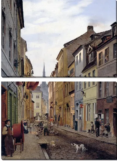 Картина Улица попугаев (Street parrots)