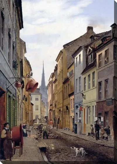 Картина Улица попугаев (Street parrots)