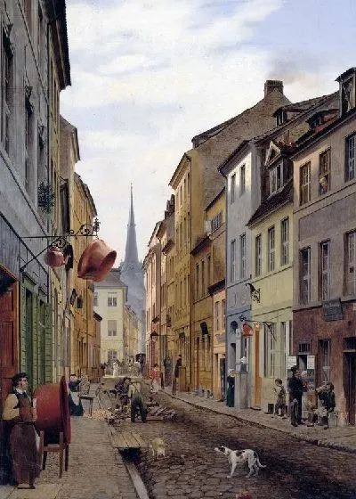 Картина Улица попугаев (Street parrots)