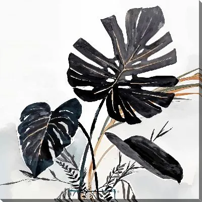 Картина маслом Композиция с монстерой №12