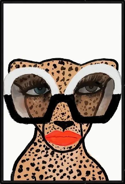 Картина Леопард в солнечных очках