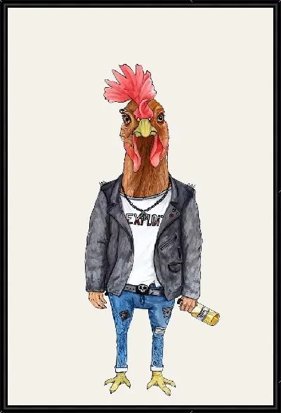 Картина Петух в джинсах