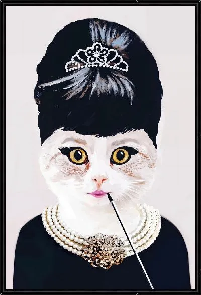 Картина Одри кошка